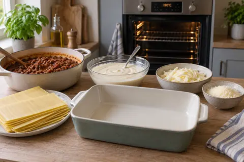Layer and bake the lasagne
